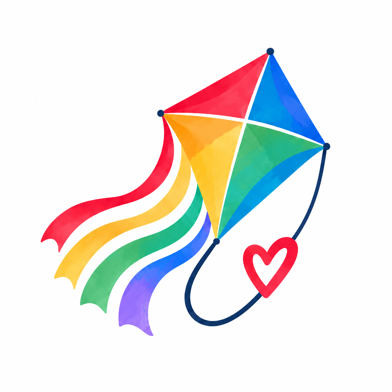 Theo’s Spectrum rainbow kite